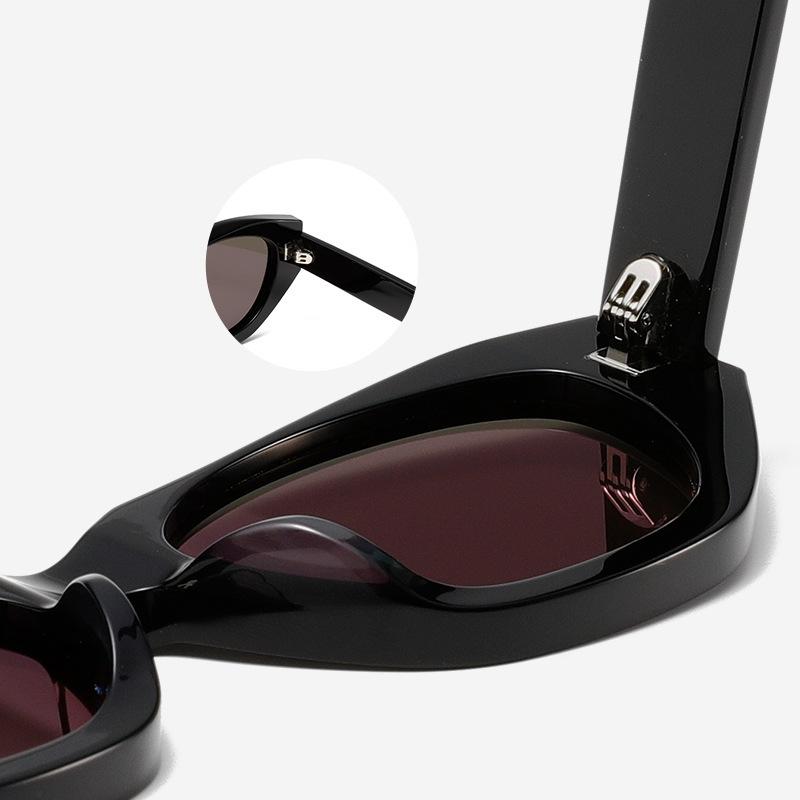 Plate Nylon Sheet High Version Retro Cat Eye Sunglasses Women'S Uv Protection B91
