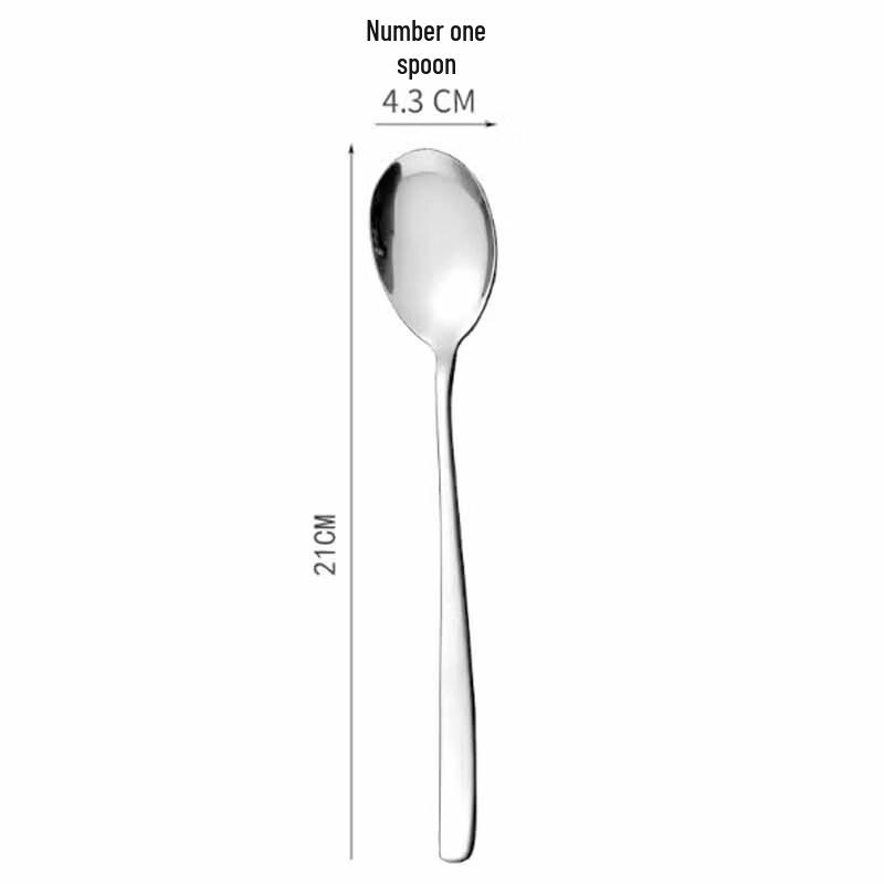 MOSUO 304 Stainless Steel Dining Spoons (Set of 10)