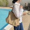 Minimalist Nylon Tote Bag with Spacious Design and Durable Handles Perfect for Everyday Use and Shopping