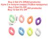 50/100Pcs Colorful Twisted Acrylic Link Chain Assembled Parts Beads for DIY Necklace Jewelry Making Findings Accessories