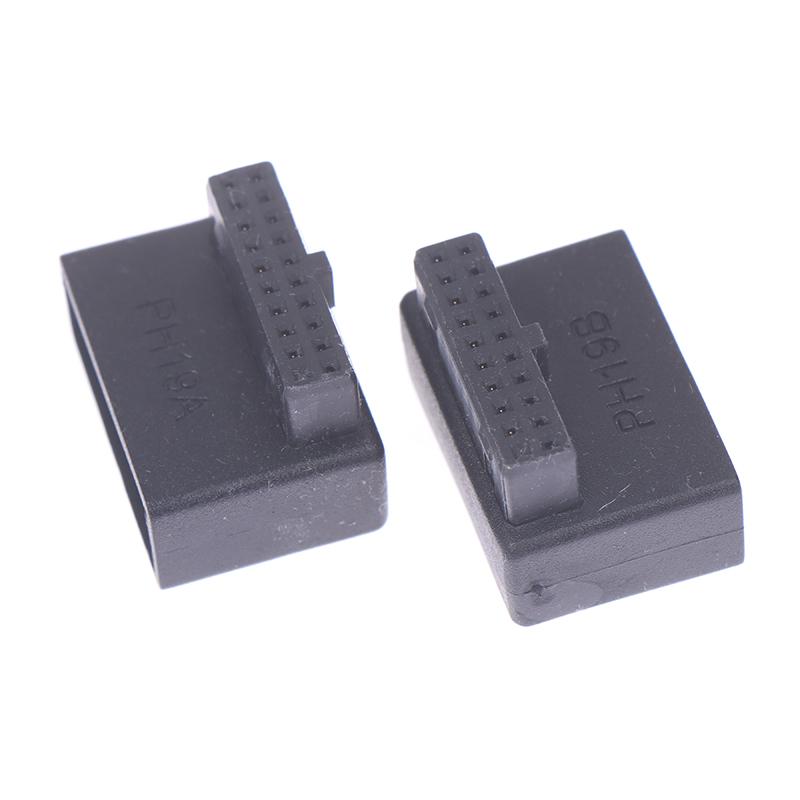 USB 3.0 20pin Male to Female Extension Adapter Angled 90 Degree for Motherboard