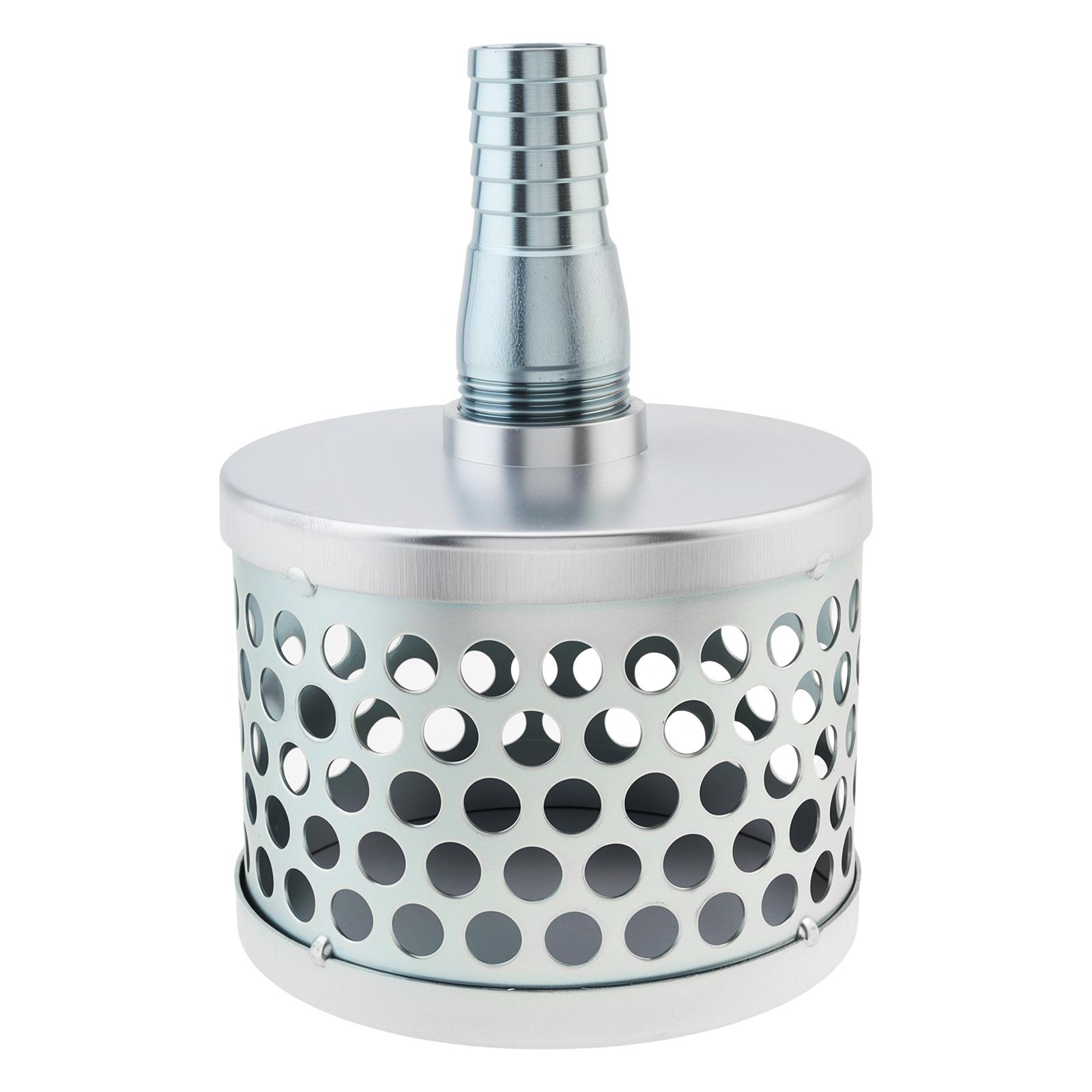 

NPT Thread Suction Strainer Filter Carbon Plated Steel Basket Water Filter for Pumps with Hose Connector 1 Inch