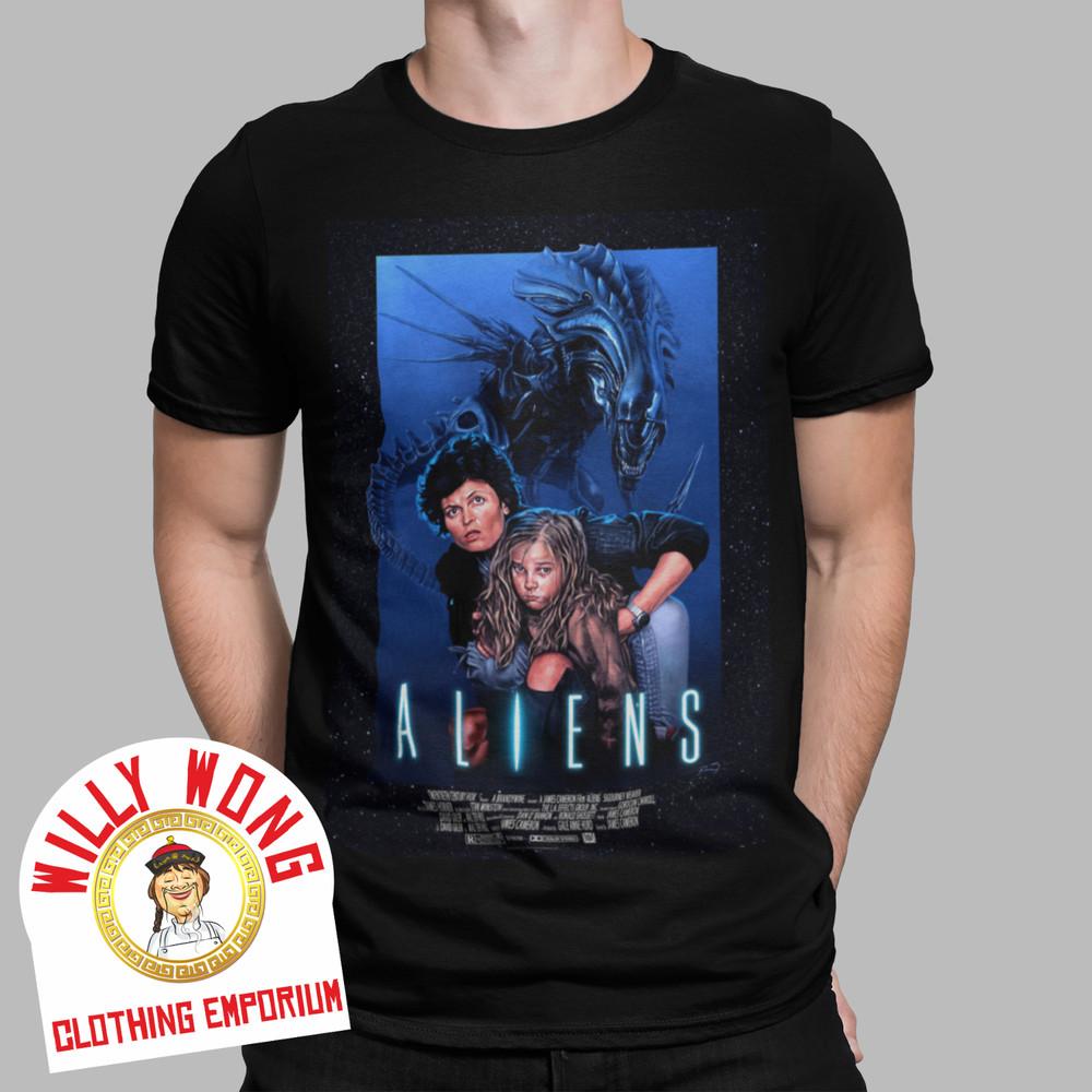 Aliens T-Shirt Ripley Movie Film Action Space SCI FI Retro Alien Newt  80s 90s Unisex T-Shirt XL