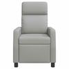 Massage Recliner Cloud Gray Fabric