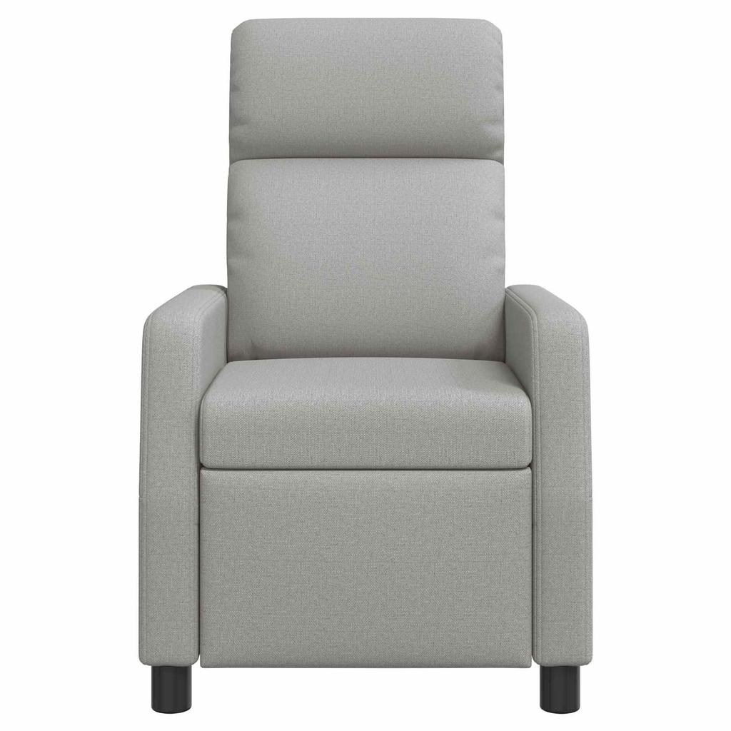 Massage Recliner Cloud Gray Fabric