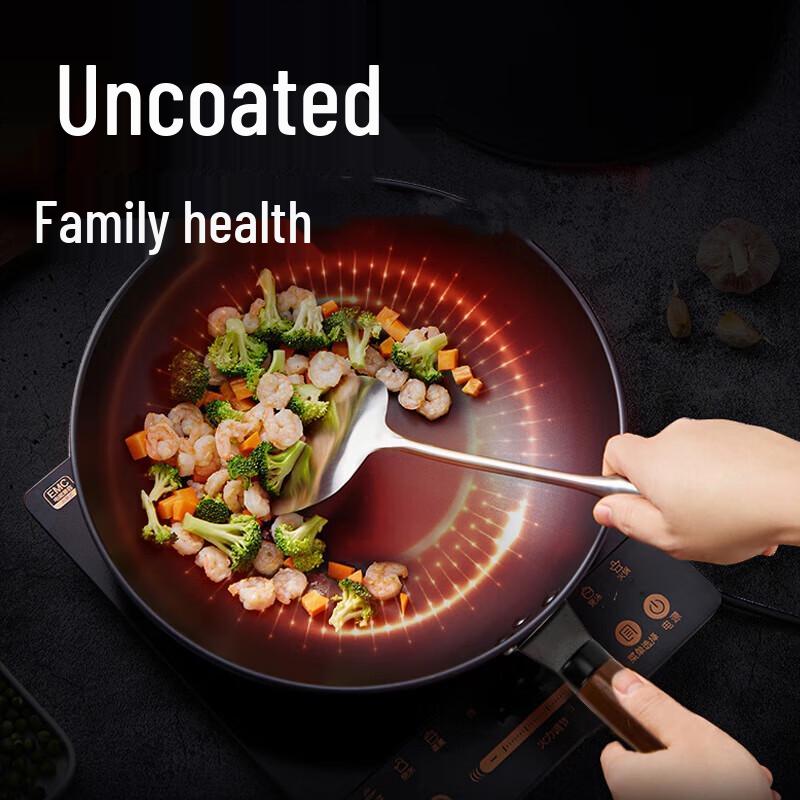 Shangheng 32cm Iron Wok with Lid