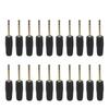 20PCS 2mm Gold Plated Screw Type Small Banana Plug Pin Audio Speaker Cable Connector Copper Straight Male Connector