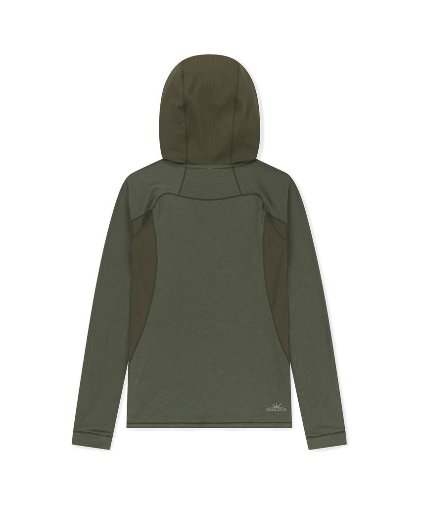 Polartec® Delta™ Flexair Hooded Ls Tee Olive