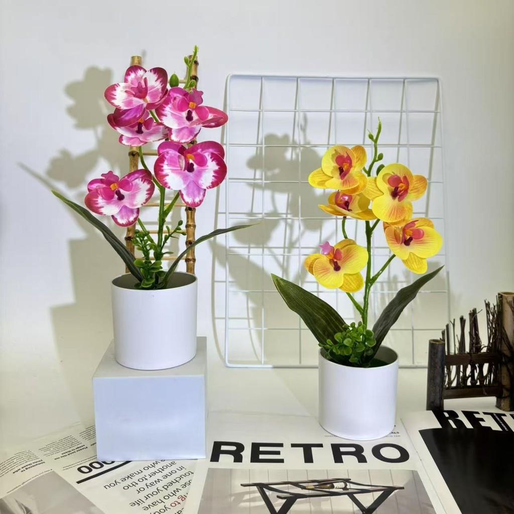 Artificial Butterfly Orchid Flower Bouquet For Home Decor And Arrangements Event