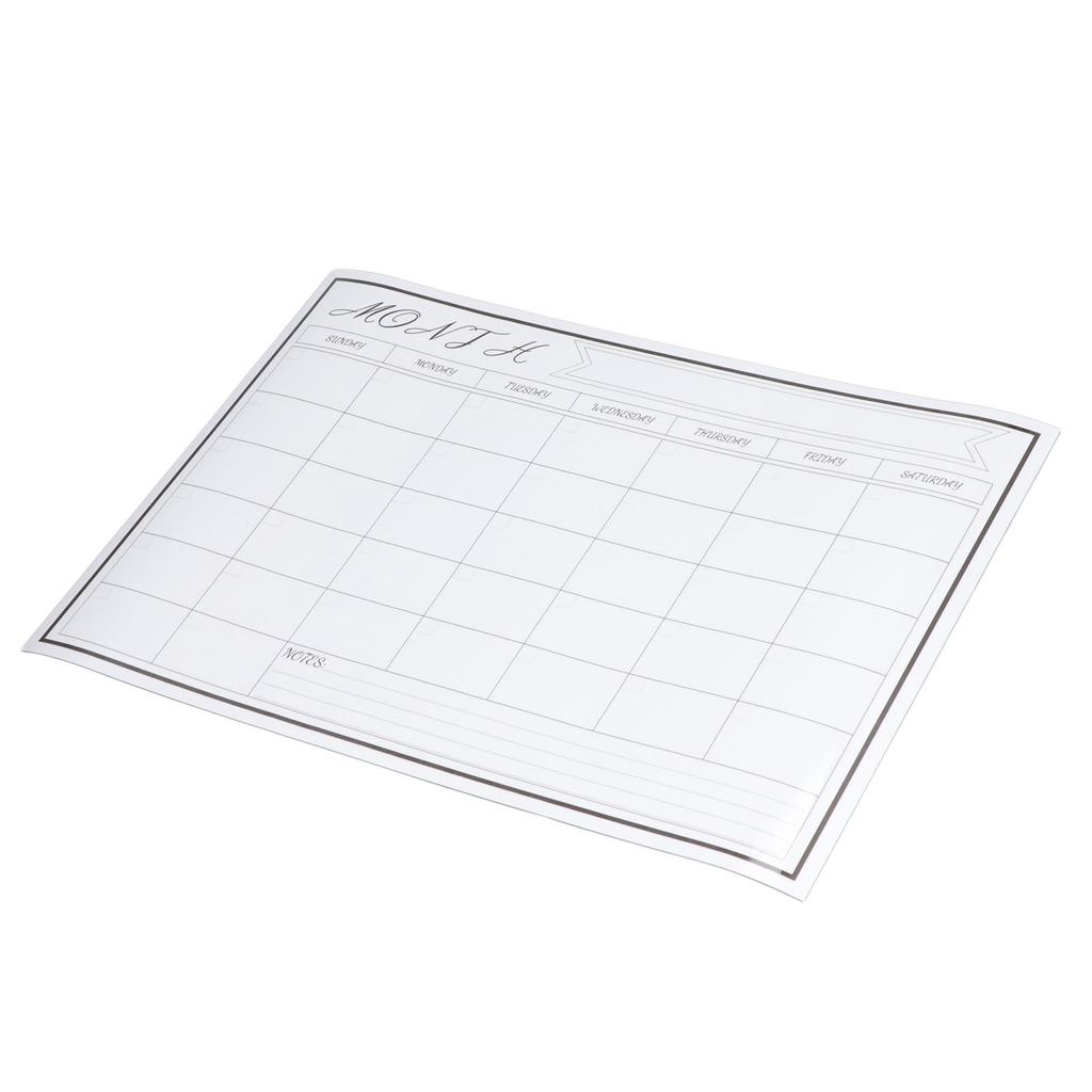 Naklejka na tablicę suchościeralną 42,5x30cm Magnetyczna Wielokrotnego użytku Łatwe czyszczenie Tygodniowy wzór siatki Tablica suchościeralna