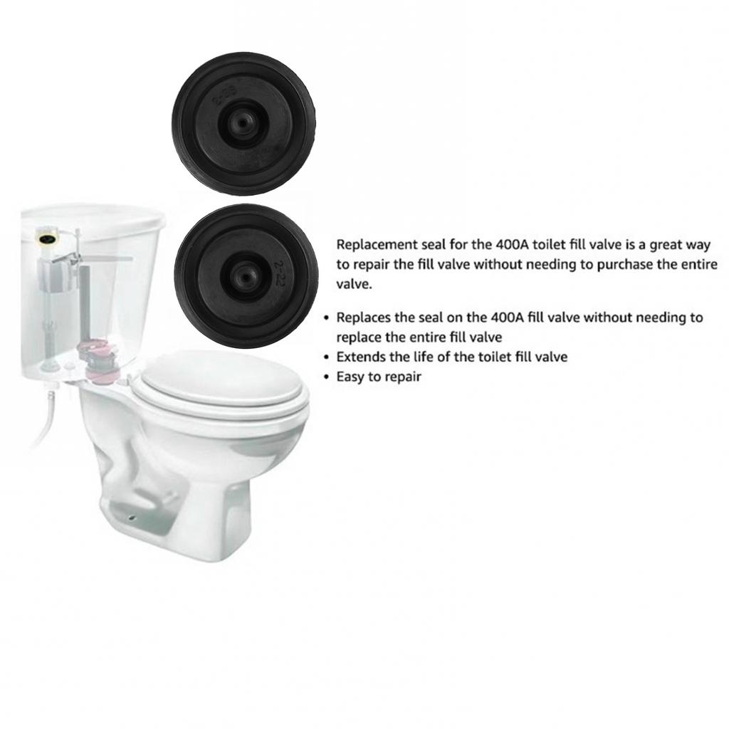 Toilet Repair Parts 2 Rubber Seals for FLUIDMASTER Fill Valve For 400A