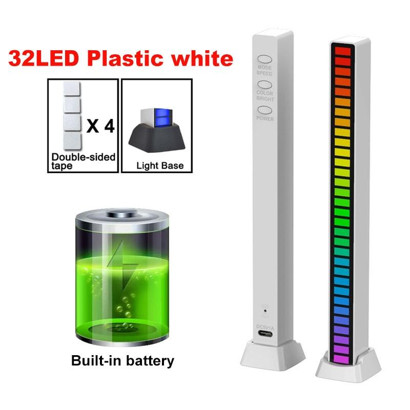 Inteligentne światło LED RGB Symphony z kontrolą dźwięku, lampka ambientowa z rytmem muzyki, sterowana aplikacją, do dekoracji biurka komputerowego do gier
