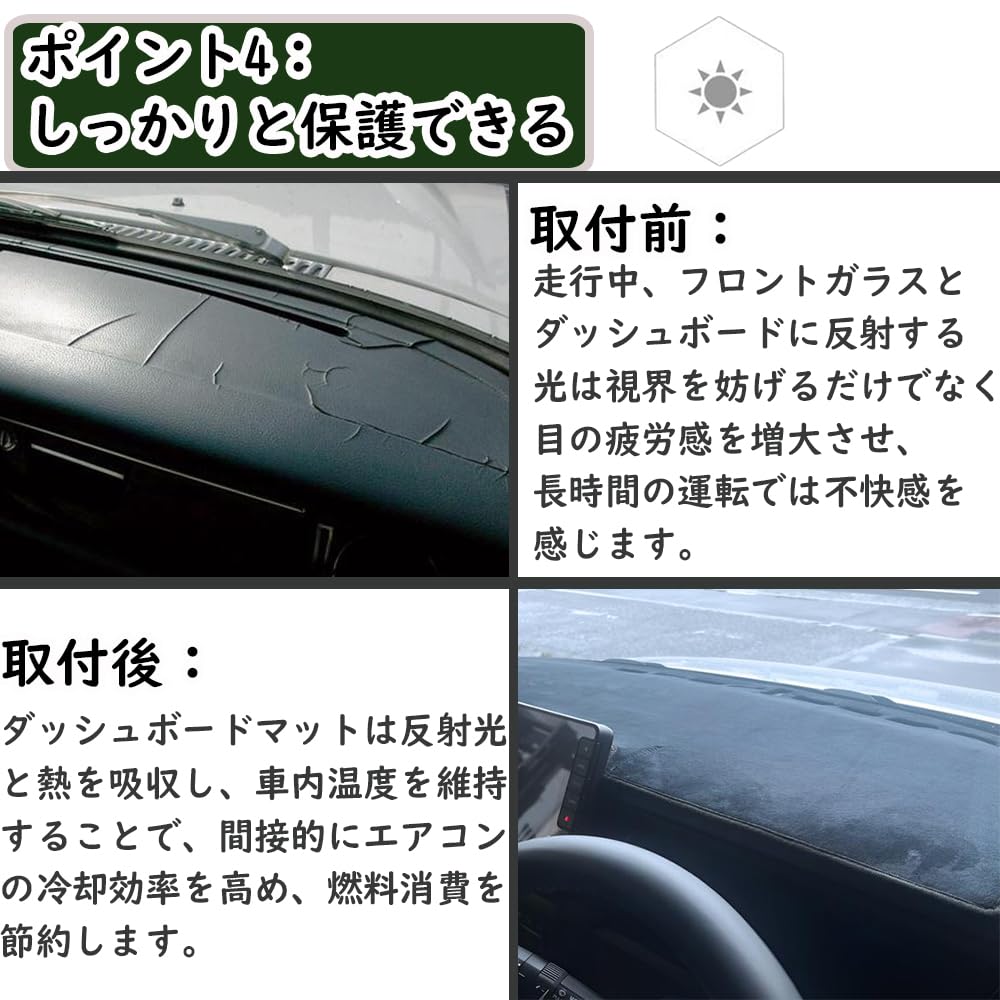KOKATO Dashboard Mat for Suzuki Jimny Sierra JB64 JB74 2018 Design Protects Against and Scratches Polyester Mat with Logo Interior Customization