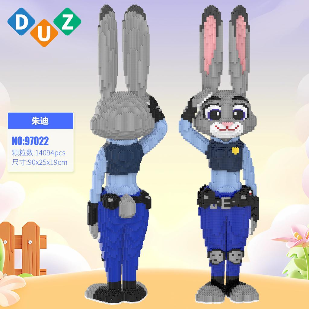 Disney Zootopia Building Blocks Nick Judy Model Benjamin Sloth Bricks Cartoon Movie Figure Toys For Kids Christmas Gift