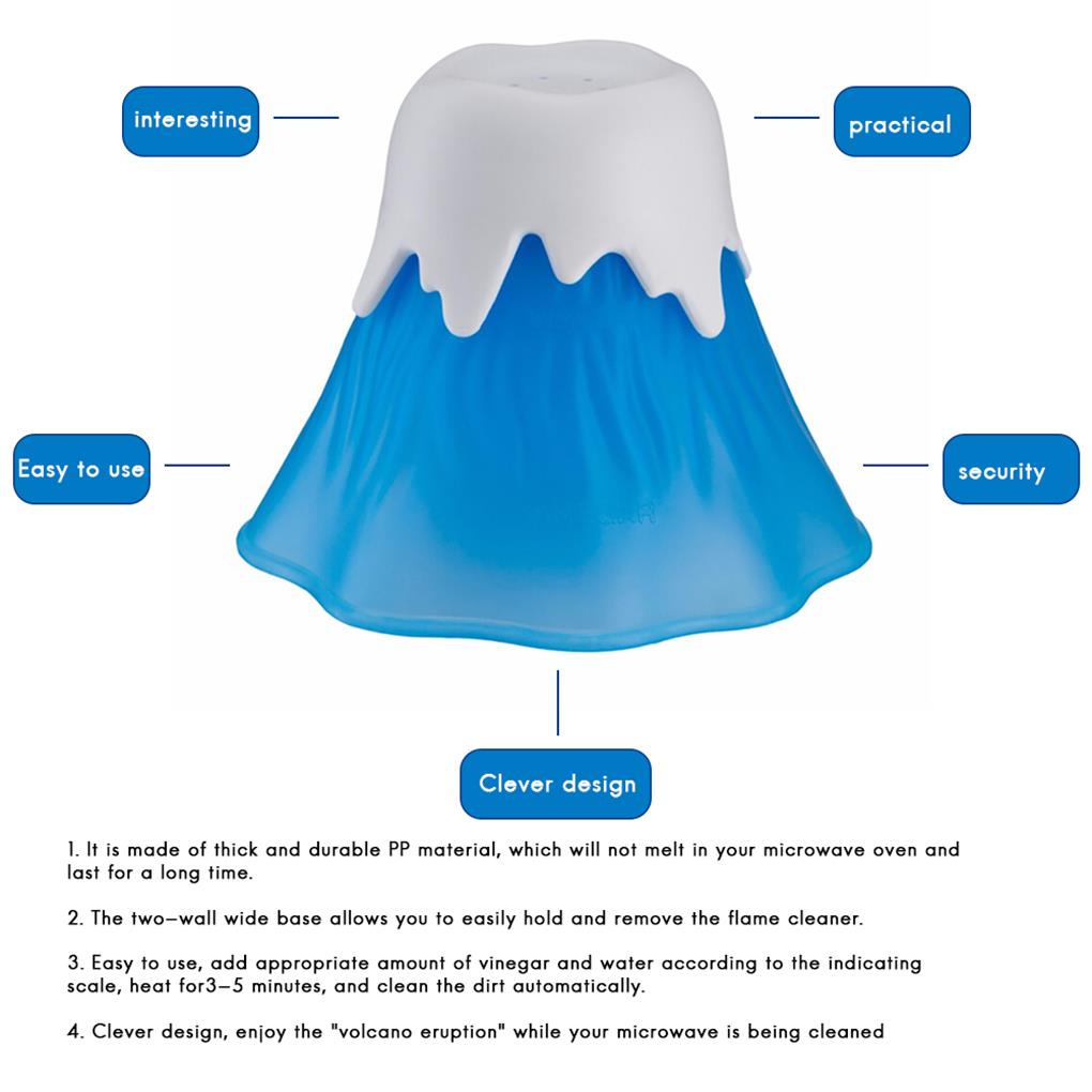 Microwave Cleanser Professional Micro Ovens Cleaning Accessory Efficient Creative Safe Erupting Steam Water Equipment for Home