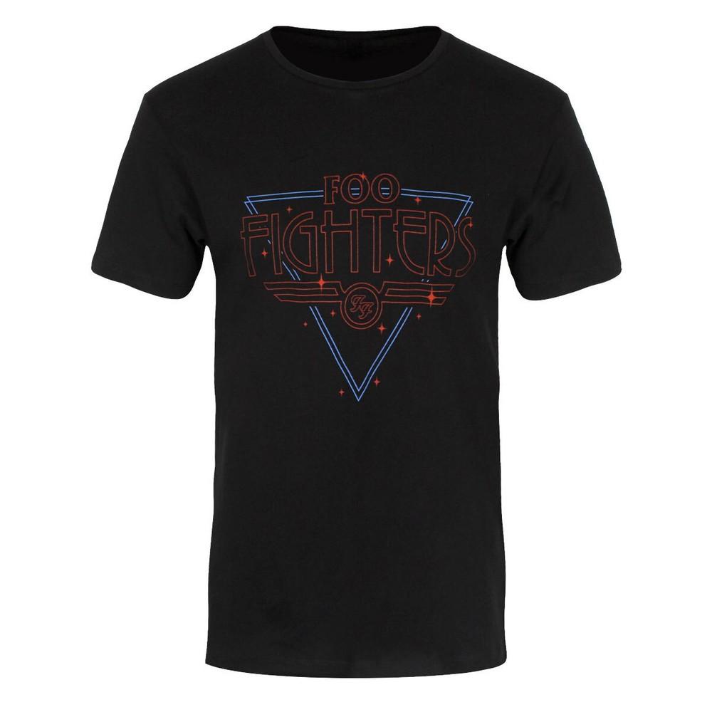 Foo Fighters T-Shirt Disco Outline Rock Official New Black