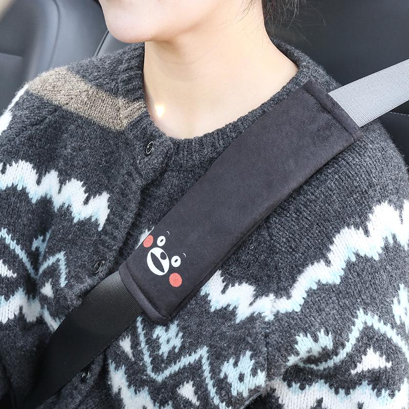 Cute Cartoon Seat Belt Shoulder Pad: Anti-Strangle & Wear-Protective Cover for Car, Pet Decoration