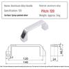 Industrial-Grade Thickened Silver Aluminum Handle for Electrical Box, Cabinet, or Drawer