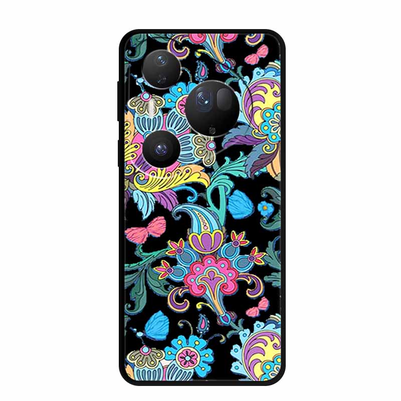 For Huawei Pura 80 Ultra 5G Case Coque Cartoon Cat Painted Black Silicone Soft Back Cover For Huawei Pura 80 Ultra Cases Shells