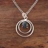 Labradorite Pendant, Handmade Gemstone 925 Sterling Silver Pendant Dainty Jewelry, For Gift Silver Jewelry