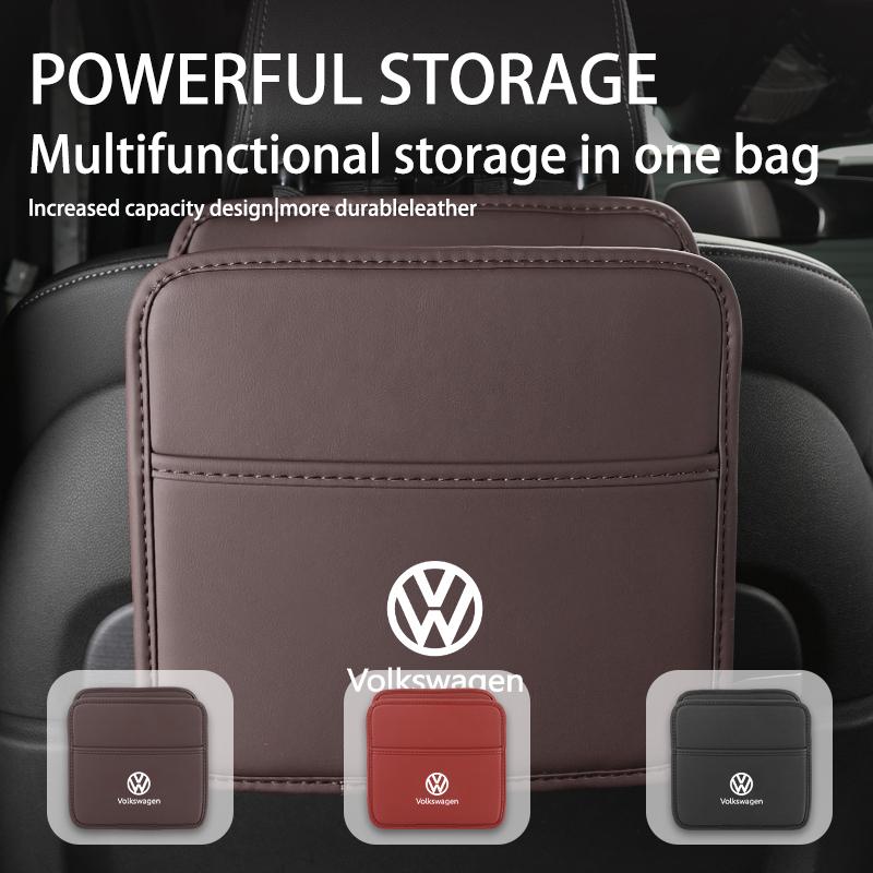 Portable Car Foldable Trash Can Hanging Stuff Storage Case For Volkswagen VW Scirocco Passat Polo B5 B6 B7 CC Tiguan Sharan 5HDSA