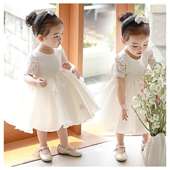 Baby Round Ceremony Flower Girl Perfect for Shrine Size 90 [SAIHIME] Children's Dress, Dress, Neck, Dress, Formal, Dress, Visits, Recitals, Weddings,