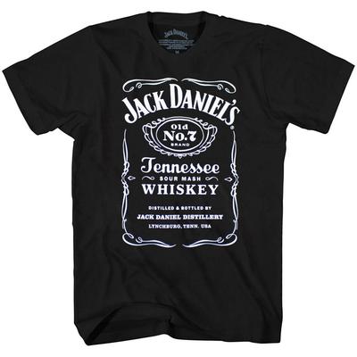 Whisky Jack Daniels Old No. Camiseta Adulto 7 Tennessee Label