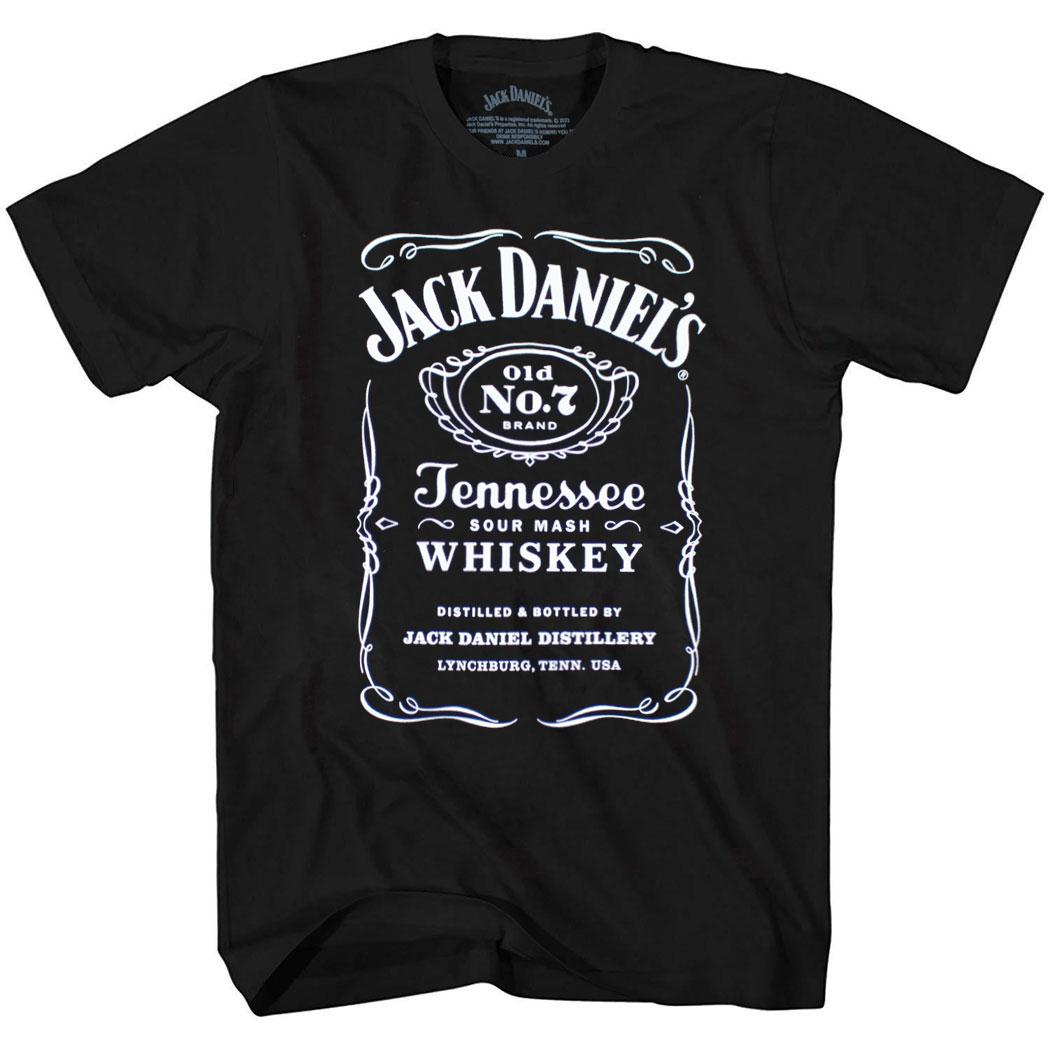 

Віскі Jack Daniels Old No. 7 Трикотажна футболка для дорослих з етикеткою Tennessee 4XL