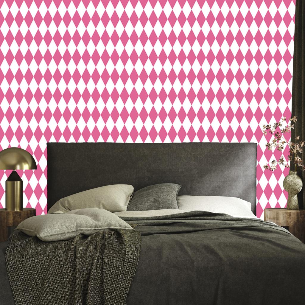 Harlequin Diamonds Powder Pink Wallpaper for Living Room and Bedroom 50x1000