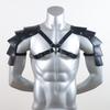 Men Medieval PU Leather Shoulder Armor Belt Halloween Cosplay Knight Body Chest Harness Adjustable Viking Shoulder Belt