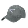 Beechcraft King Air C Aviation Majesty Baseball Caps Snapback Washed Denim Hats Casquette Streetwear Baseball Cowboy Hat
