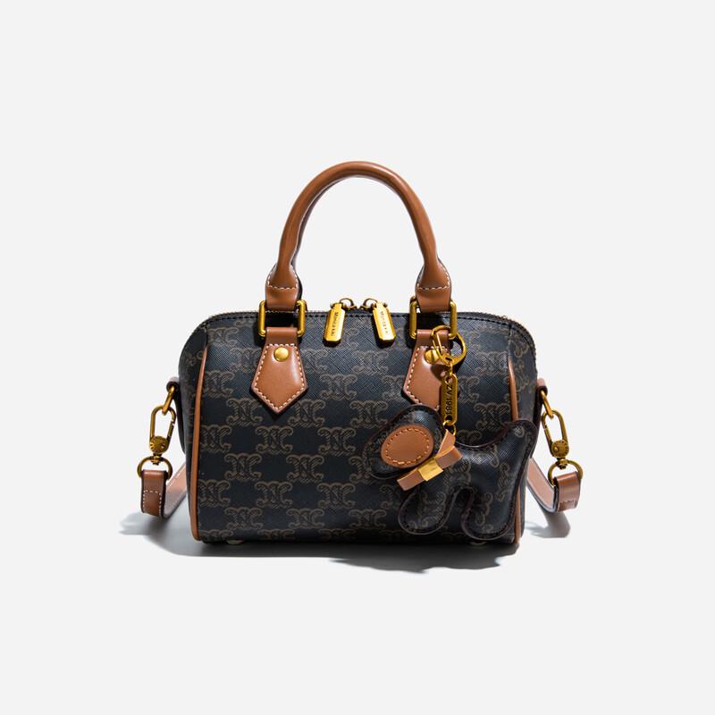 Printed Light Luxury Boston Crossbody Bag