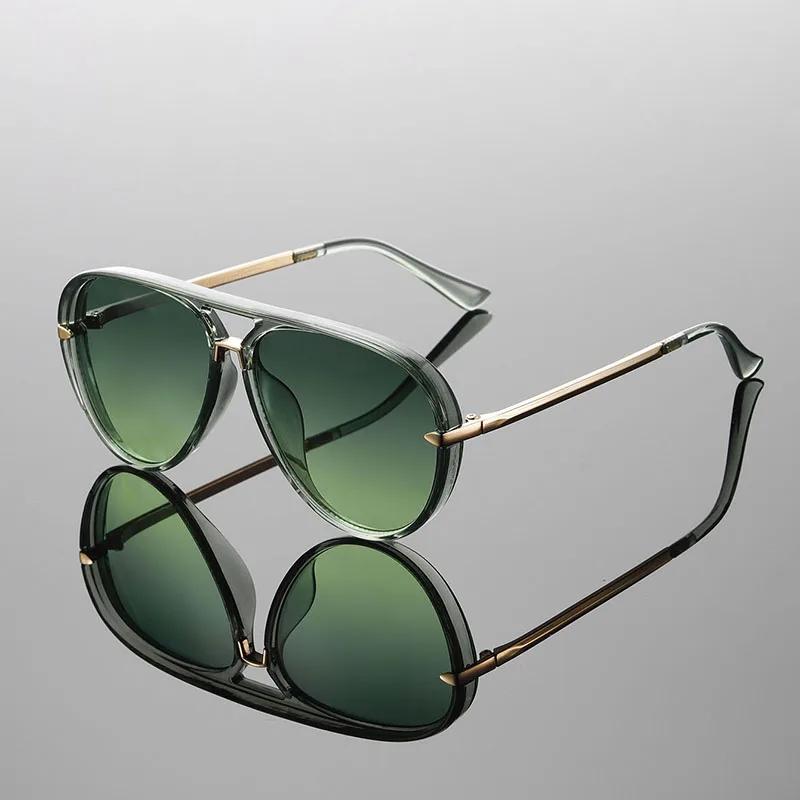 New Vintage Pilot Sunglasses Women Fashion Double Bridge Candy Color Sun Glasses Trendy Brand Design Korean Style Shades