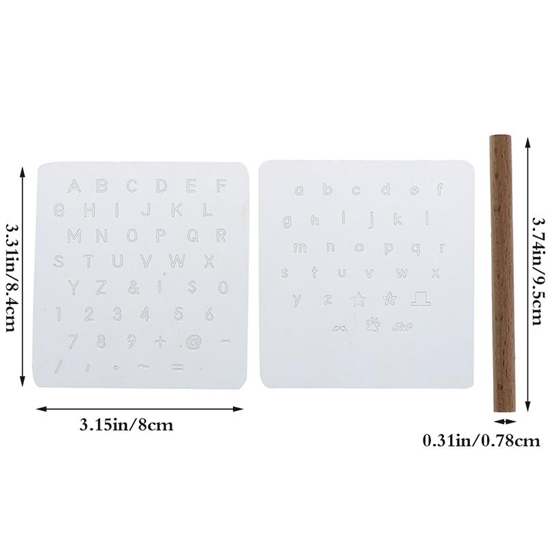 

Прочный набор из 3 инструментов для рукоделия из кожи с заглавными строчными буквами для штамповки