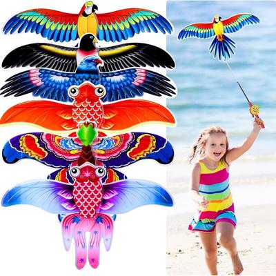 164ft/50m Adler-Drachen - Einfache Angelruten-Drachen für Kinder & Anfänger, Perfekt für Strand, Park & Outdoor-Aktivitäten