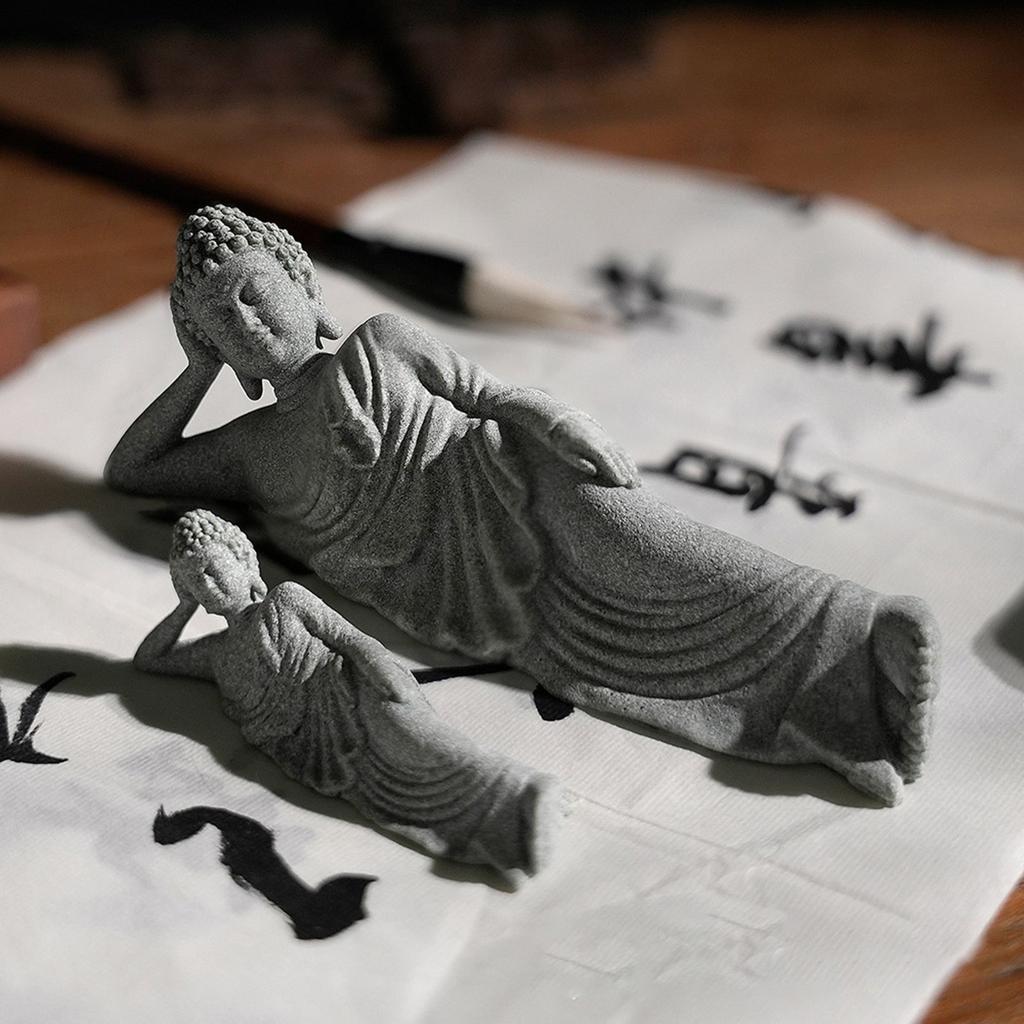 Reclining Buddha Figurines Buddha Statues for Home Office Decor Sleeping Buddha Sculpture Housewarming Gift Buddha Decor