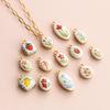 Floral Charm Necklace Adjustable Plant Series Collarbone Chain Flower Pendant Neckchain Daily Accessory Gift