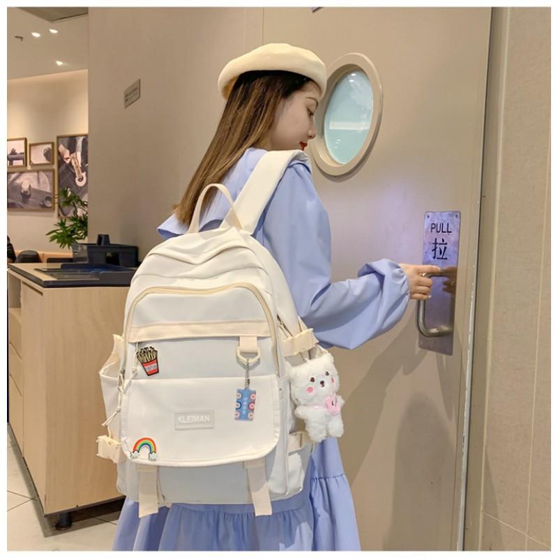 Japanese Ins Style Female Junior High School Student Backpack Light Korean Sen Small Fresh Large Capacity