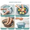Large Durable Transparent Plastic Household Basin for Face Washing, Laundry, and Kitchen Use