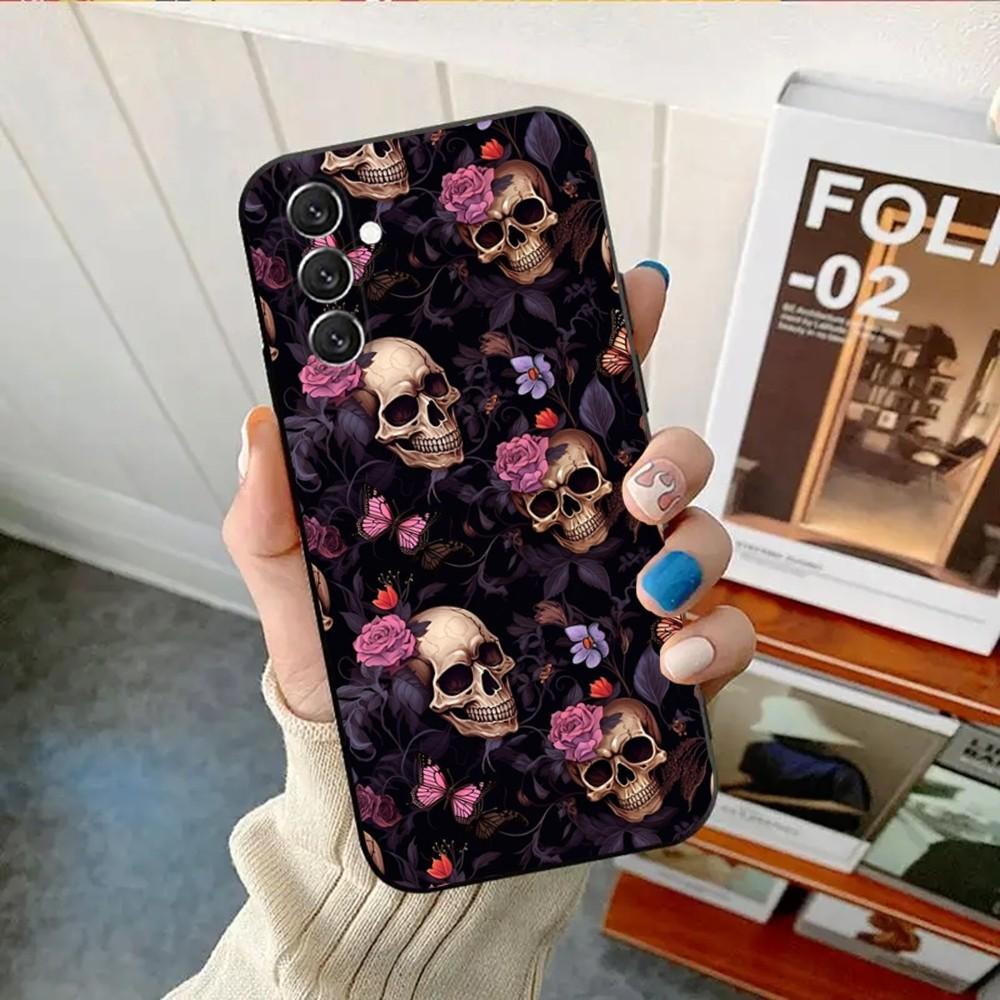 Santa Muerte Phone Case For Samsung Galaxy A13,A21s,A22,A31,A32,A52,A53,A71,A80,A91 Soft Black Shell