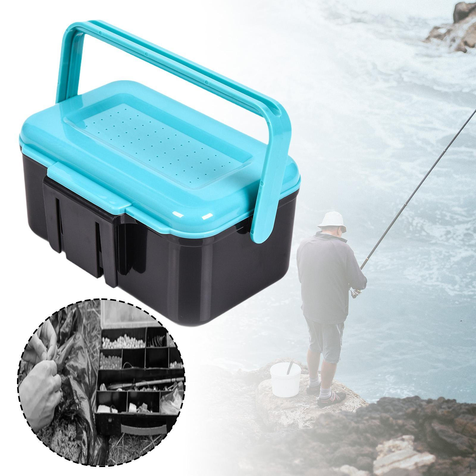 

Ящик для рыболовных снастей Хранение Организация мотыля Портативный Дышащий для червя дождевого червя Красный