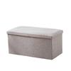 Cross-Border Cotton and Linen Folding Storage Stool: Dustproof Organizer for Shoes and Seating