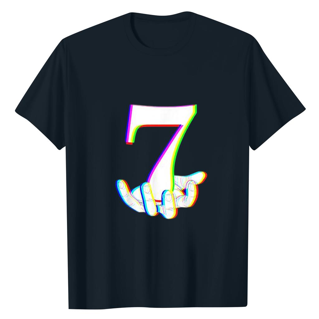 Ladies' Digital Printed Casual Round Neck Short Sleeved Top