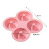 New Soft Silicone Donut Mold Reusable 4 Cavity Doughnut Pan Easy To Demold Multi-functional Cake Making Tools for Air Fryer