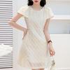 Mokana Women's Urban Casual A-Line Short Sleeve Dress