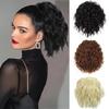 Synthetischer Krallenclip in Pferdeschwanz Haarverlängerungen Lang Lockig Wellig Pferdeschwanz Flauschige Pony Tails Haarteil Für Frauen Tägliches Tragen