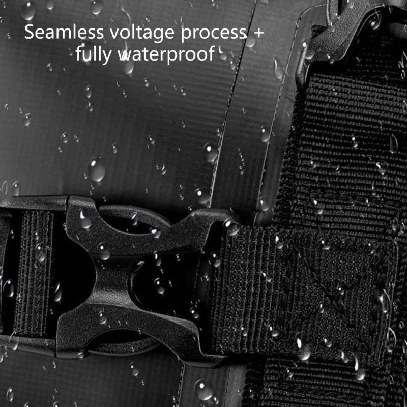 Modular Motorcycle Side Bag Convertible to Shoulder Pack with 8L Waterproof Interior & Anti Slip Mesh Compartment