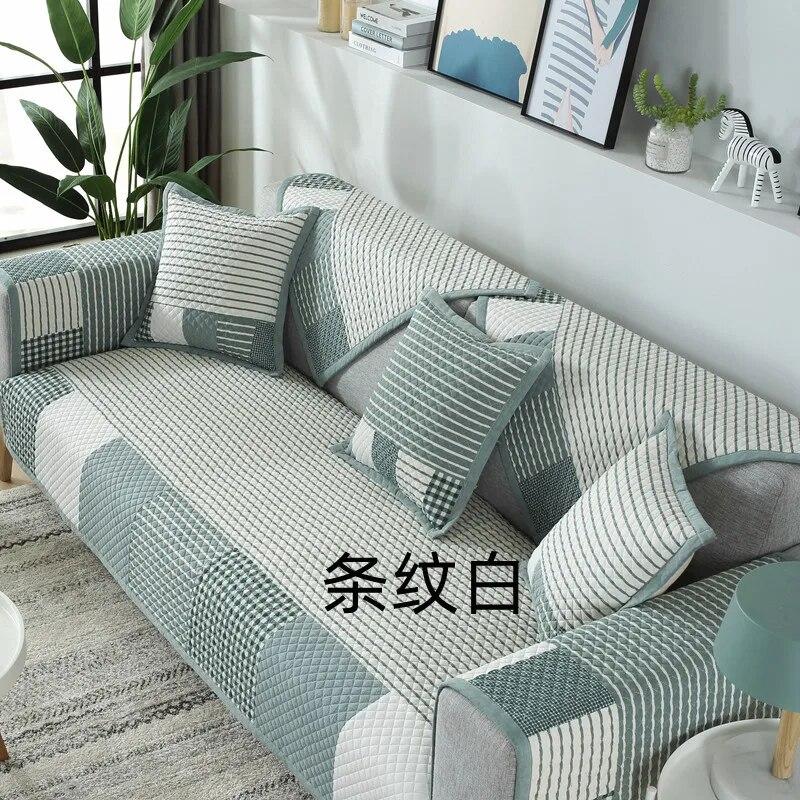 

Чехол для дивана Nordic Universal Sofa Towel Antislip Combination Couch Cushion Slipcover для защиты гостиной 70x70cm 1pc