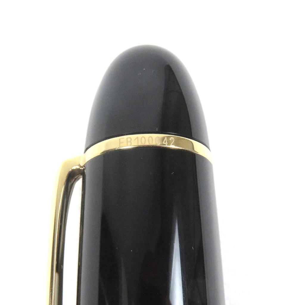 Excellent MONTBLANC fountain pen Meisterstck 149 Cap type Black gold 18K mens Used