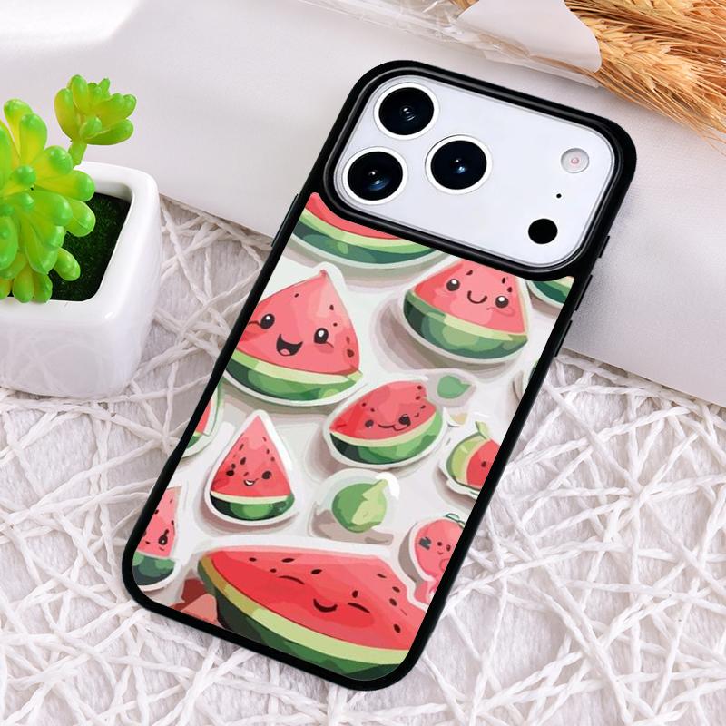 Cute Watermelon Pattern Phone Case for iPhone 17 Air 16 15 11 12 14 13 Pro Max Shockproof Cover